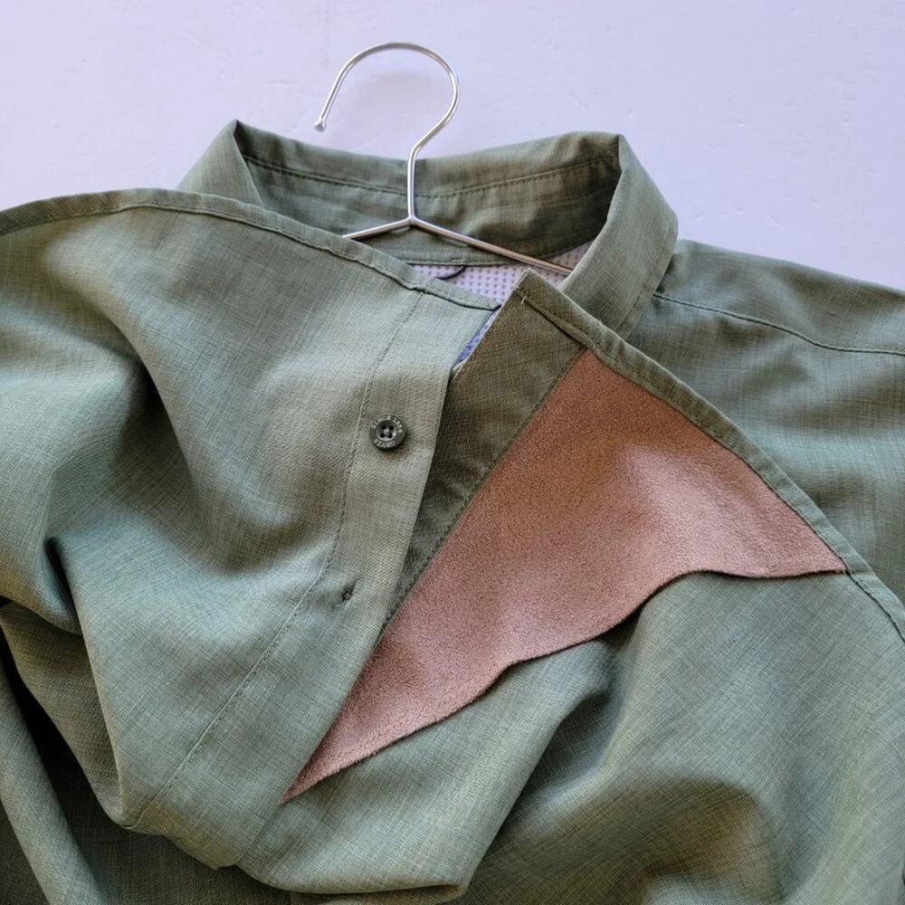 Orvis Classic Collection Short Sleeve Button Down Shirt Mens Size XL Green - Picture 9 of 11